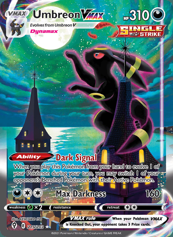 Umbreon VMAX (Alternate Art Secret) 215/203